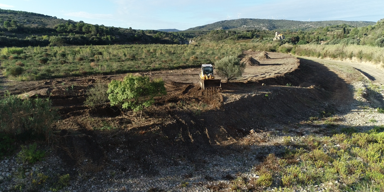 Travaux site des Graves, Portel-des-Corbières