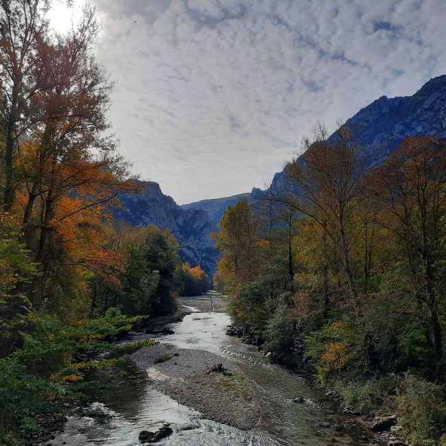 Aude, sortie des gorges de la Pierre-Lys