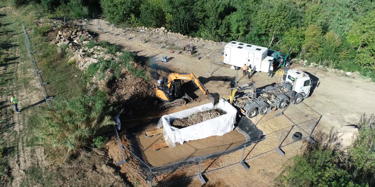 Travaux sur le site d'Ayroule, Portel-des-Corbières